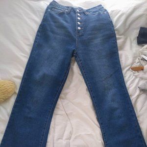 High waisted jeans